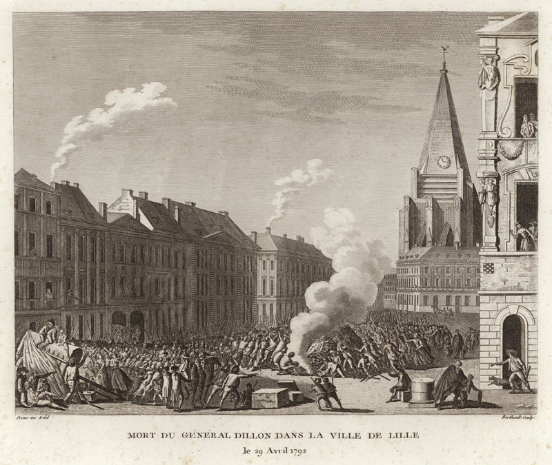 Der Tod von General Dillon in der Ville de Lille von Prieur