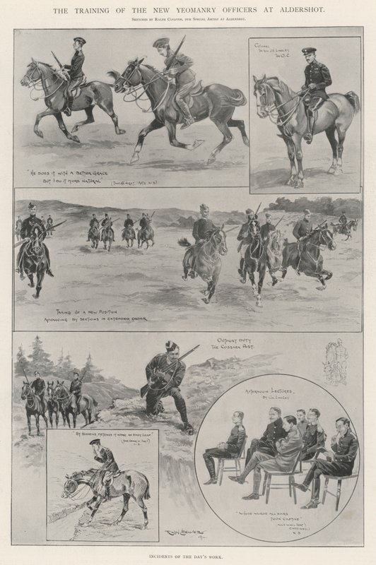 Die Ausbildung der neuen Yeomanry-Offiziere in Aldershot von Ralph Cleaver