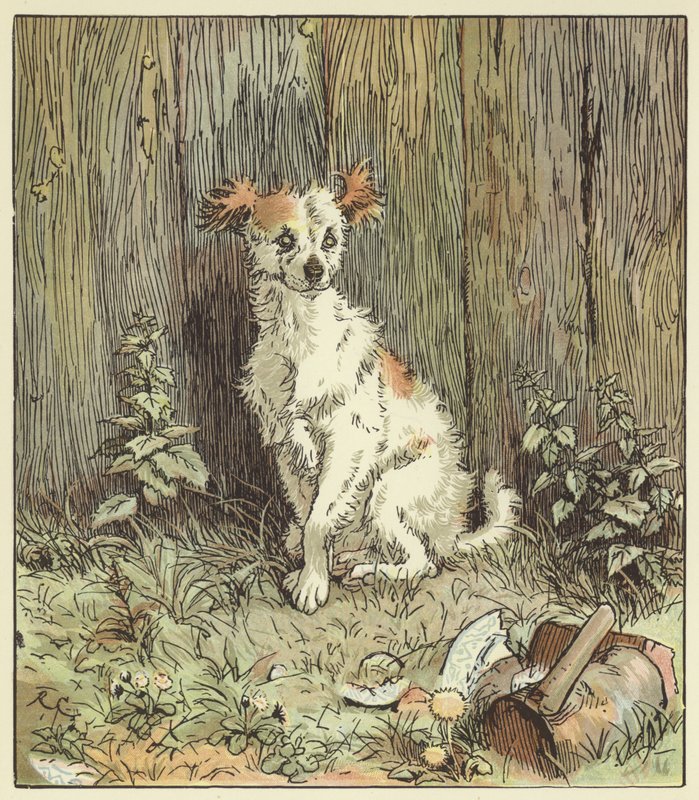 Eine Elegie über den Tod eines verrückten Hundes von Randolph Caldecott