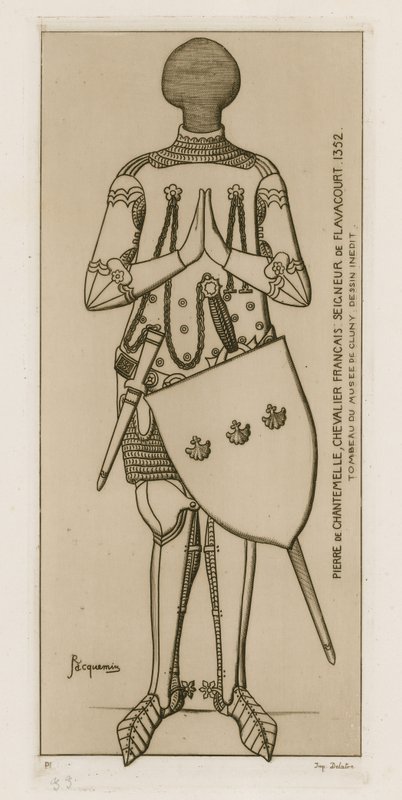 Pierre de Chantemelle, französischer Chevalier, Seigneur de Flavacourt, 1352 von Raphael Jacquemin