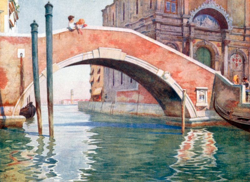 Eine Venezianische Brücke von Reginald Barratt