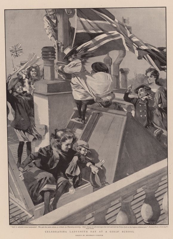 Feier des Ladysmith-Tages an einer Mädchenschule von Reginald Thomas Cleaver