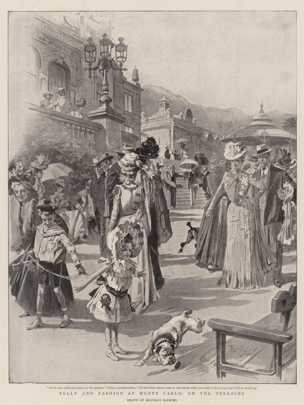 Torheit und Mode in Monte Carlo, auf den Terrassen von Reginald Thomas Cleaver