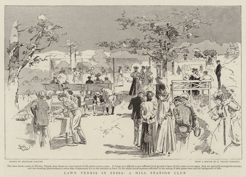 Rasen-Tennis in Indien, ein Hill Station Club von Reginald Thomas Cleaver
