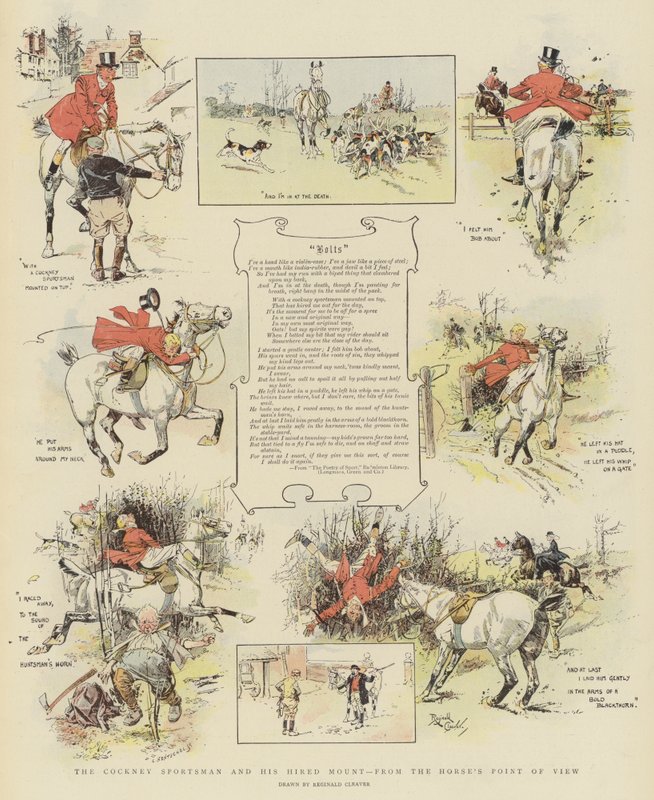 Der Cockney-Sportler und sein gemietetes Pferd, aus der Sicht des Pferdes von Reginald Thomas Cleaver
