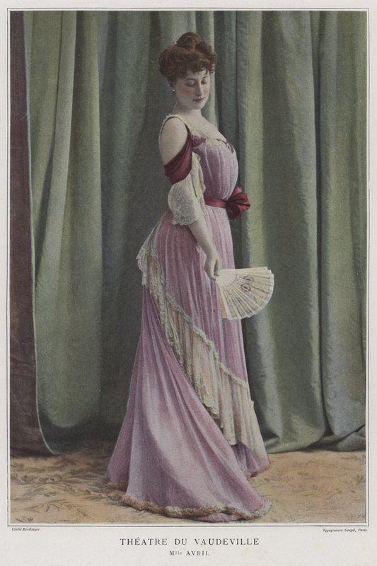 Mademoiselle Avril, französische Schauspielerin von Reutlinger Studio