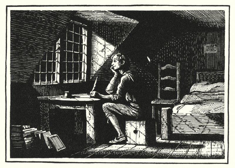 Hans Christian Andersen: Der Kobold und der Höker (Lithografie) von Rex (after) Whistler