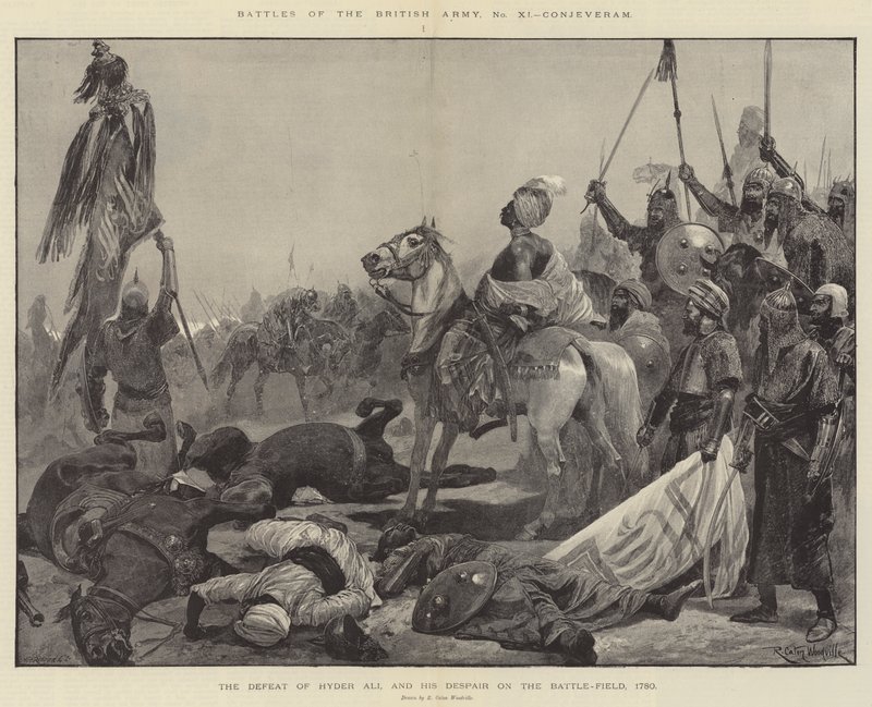Schlachten der britischen Armee, Conjeveram von Richard Caton Woodville junior