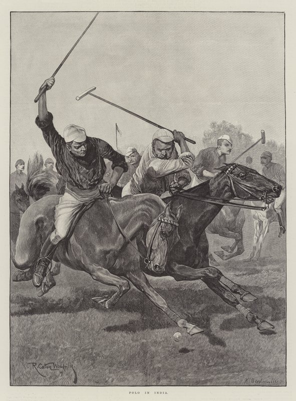 Polo in Indien von Richard Caton Woodville junior