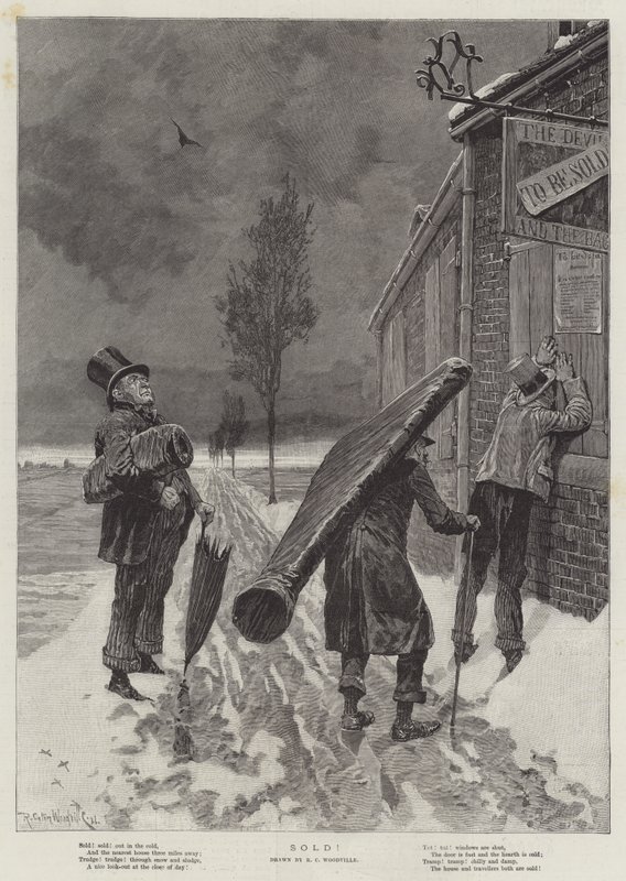 Verkauft! von Richard Caton Woodville junior
