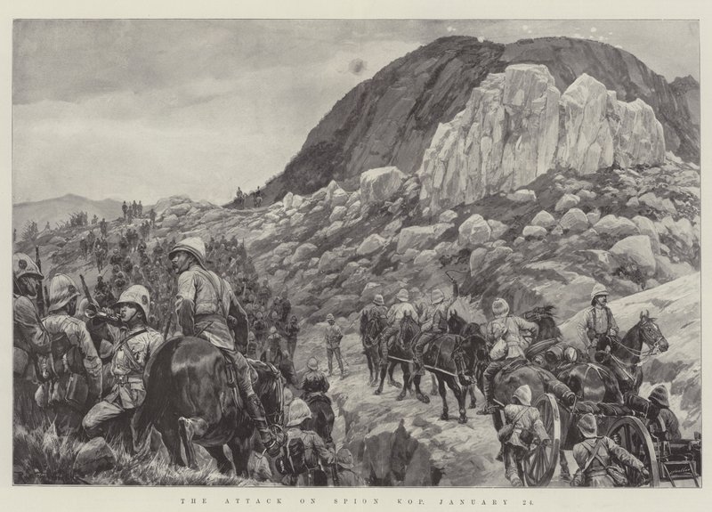 Der Angriff auf Spion Kop, 24. Januar von Richard Caton Woodville junior