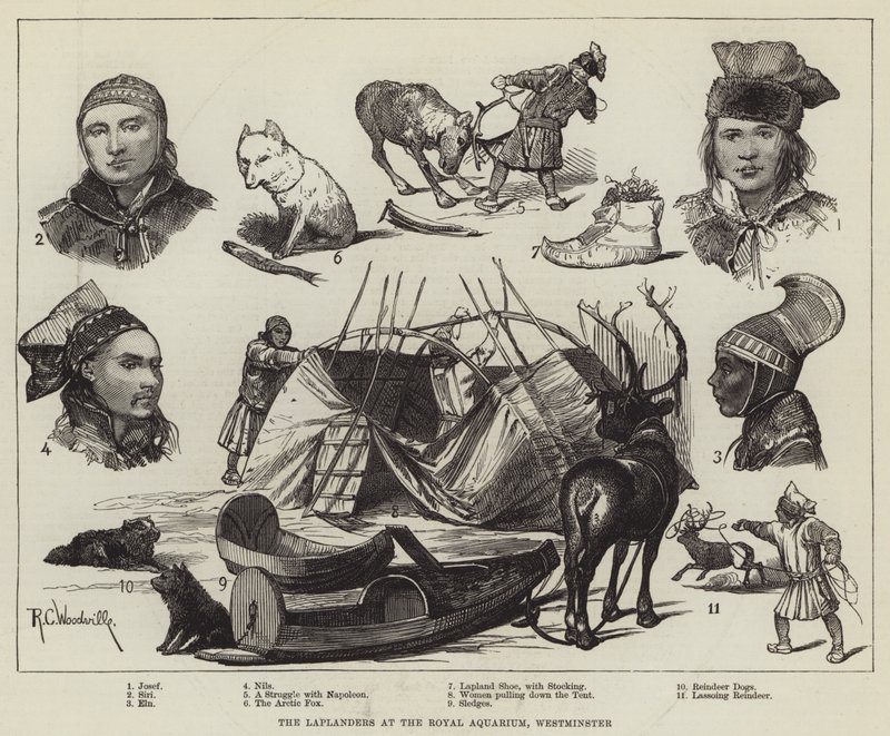 Die Lappländer im Royal Aquarium, Westminster von Richard Caton Woodville junior