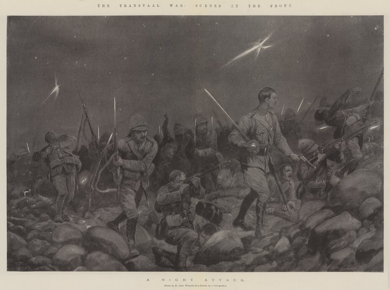 Der Transvaal-Krieg, Szenen an der Front von Richard Caton Woodville junior