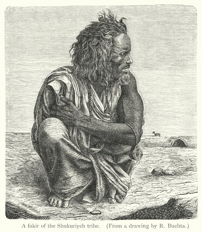 Ein Fakir des Shukuriyeh-Stammes von Richard (after) Buchta