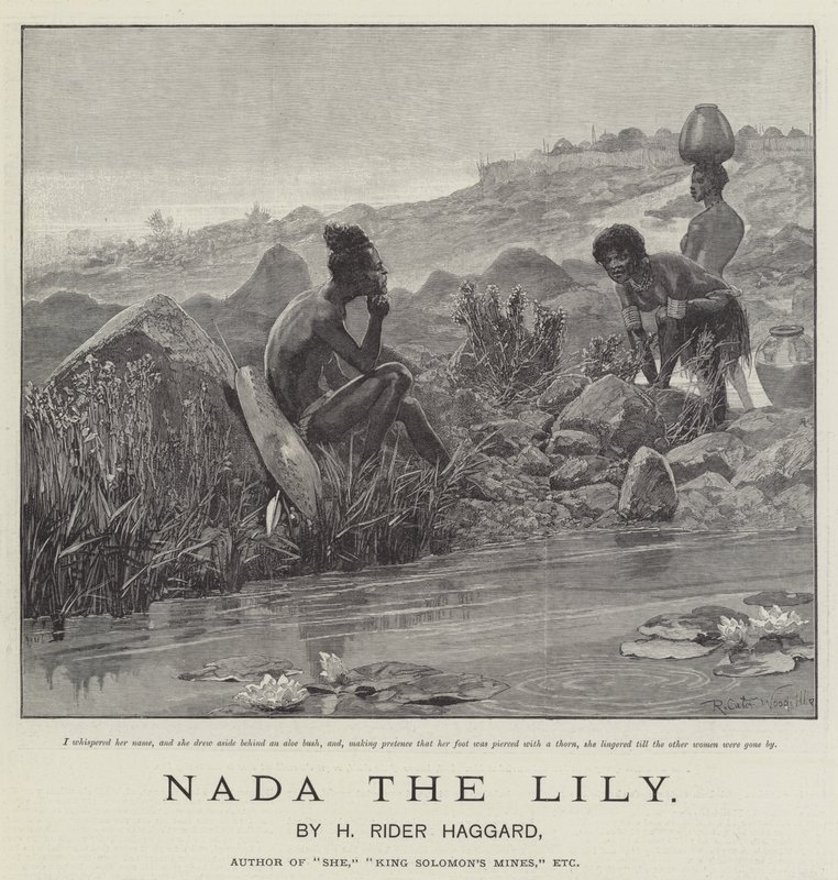 Nada die Lilie, von H. Rider Haggard von Richard Caton Woodville junior