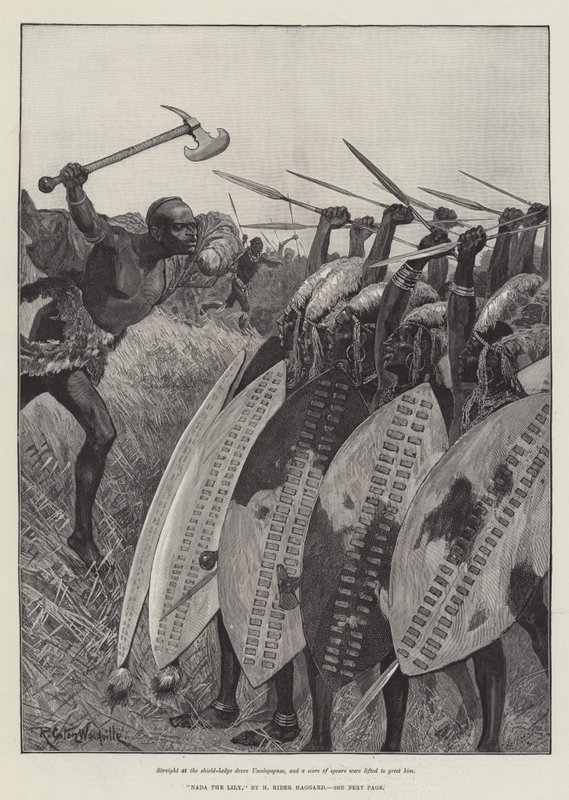 Nada die Lilie, von H. Rider Haggard von Richard Caton Woodville junior