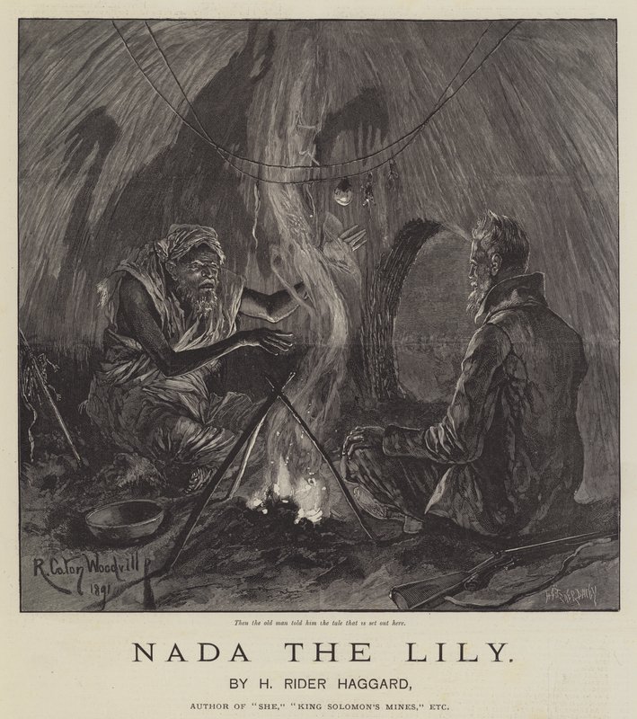 Nada die Lilie, von H. Rider Haggard von Richard Caton Woodville junior