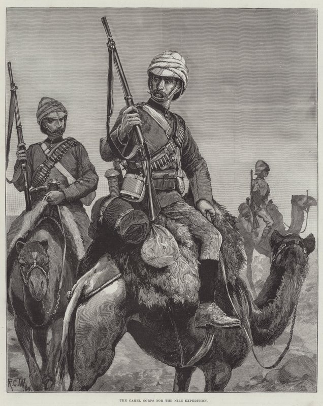 Das Kamelkorps für die Nil-Expedition von Richard Caton Woodville junior