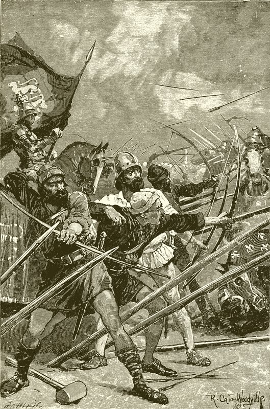 Die englischen Bogenschützen von Azincourt von Richard Caton Woodville junior