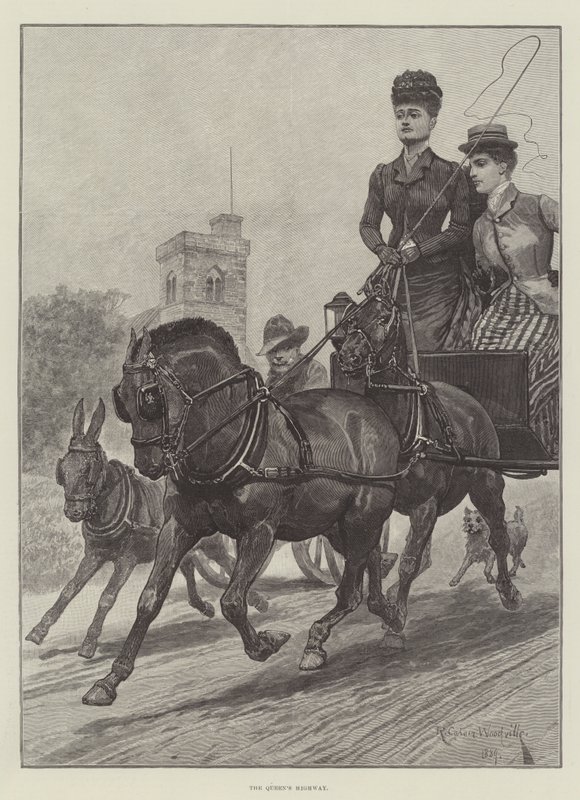 Die Königinnenstraße von Richard Caton Woodville junior