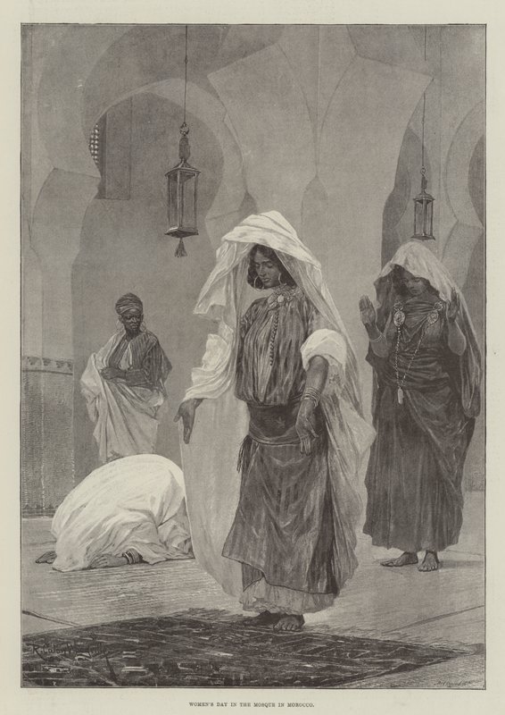 Frauentag in der Moschee in Marokko von Richard Caton Woodville junior