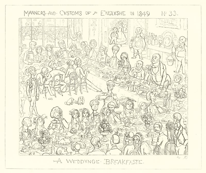 1849, Ein Hochzeitsfrühstück von Richard Doyle