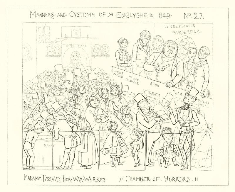 1849, Madame Tussauds Wachsfigurenkabinett, Die Kammer des Schreckens von Richard Doyle