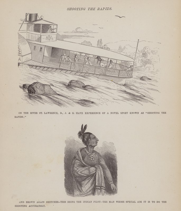 Seite aus The American Tour of Messrs Brown, Jones and Robinson (Gravur) von Richard Doyle
