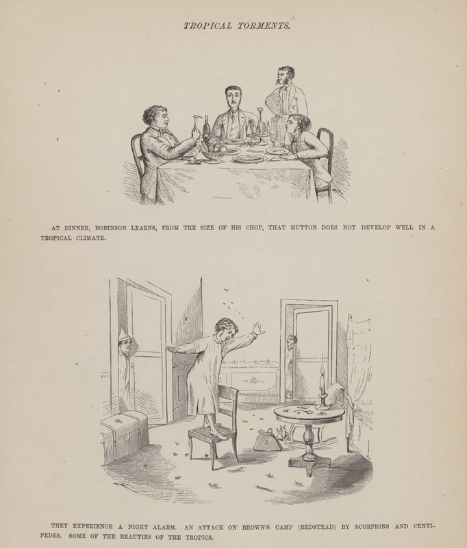 Seite aus Die amerikanische Tour von Messrs Brown, Jones und Robinson (Gravur) von Richard Doyle