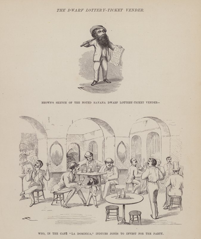Seite aus Die amerikanische Tour von Herrn Brown, Jones und Robinson von Richard Doyle