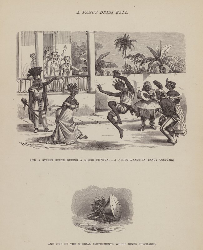 Seite aus Die amerikanische Tour von Messrs Brown, Jones und Robinson von Richard Doyle