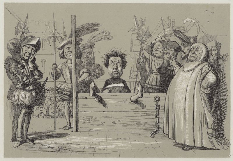 Perkin Warbeck liest sein Geständnis von Richard Doyle