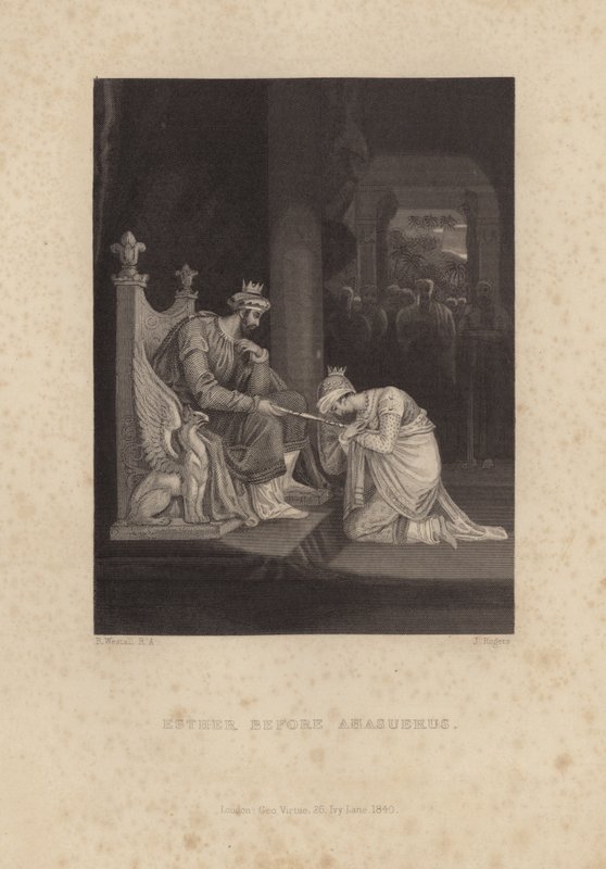 Esther vor Ahasverus von Richard Westall