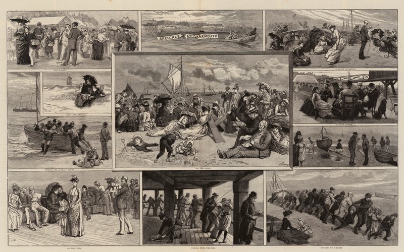 Skizzen in Yarmouth von Robert Barnes