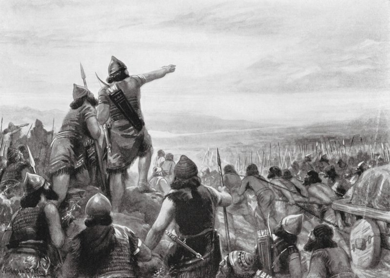 Überfall von Shamshi-Adad III. an die Küste des "Großen Meeres" von Robert Ambrose Dudley