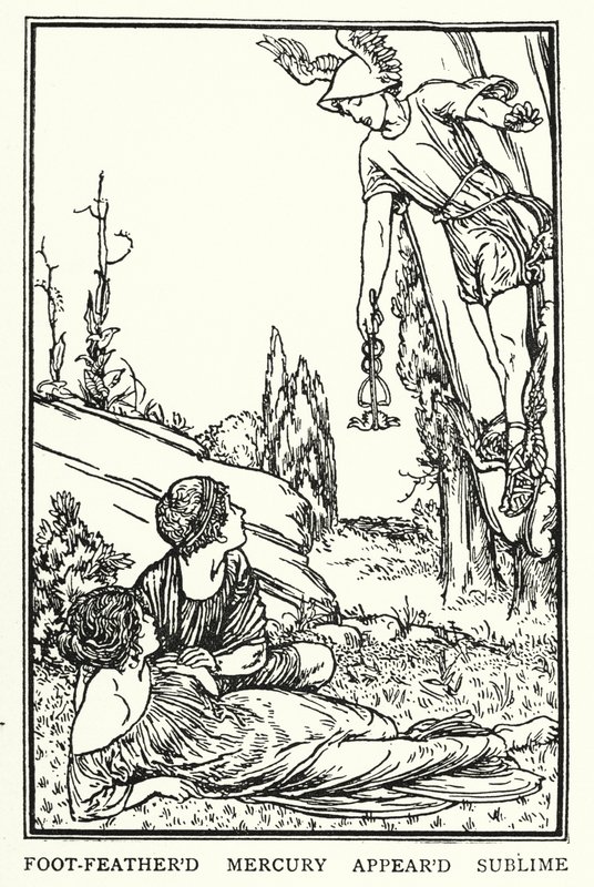 Illustration für Gedichte von John Keats: Endymion (Lithografie) von Robert Anning Bell