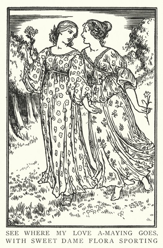 Sieh, wohin meine Liebe geht, mit der süßen Dame Flora von Robert Anning Bell