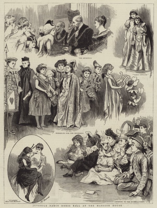 Jugendlicher Kostümball im Mansion House von Robert Barnes