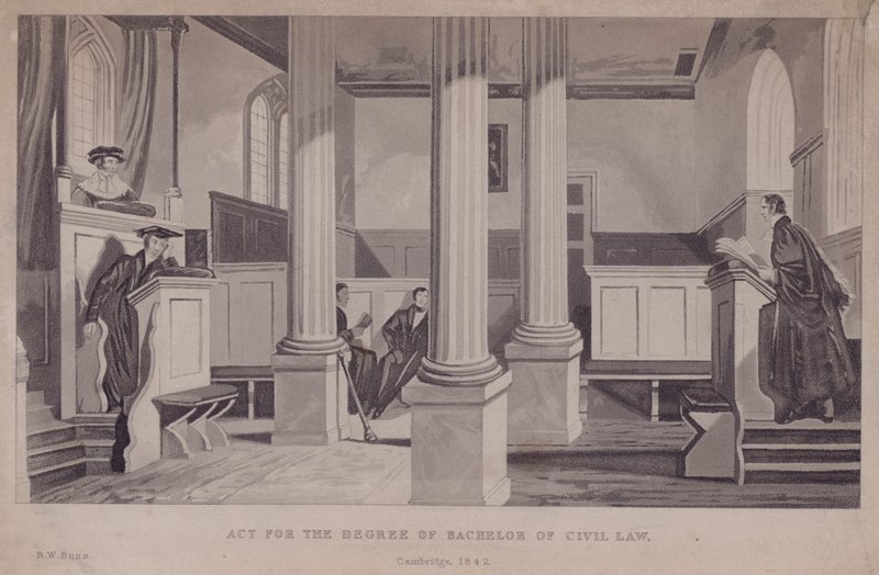 Akt für den Grad des Bachelor of Civil Law, Cambridge von Robert William Buss