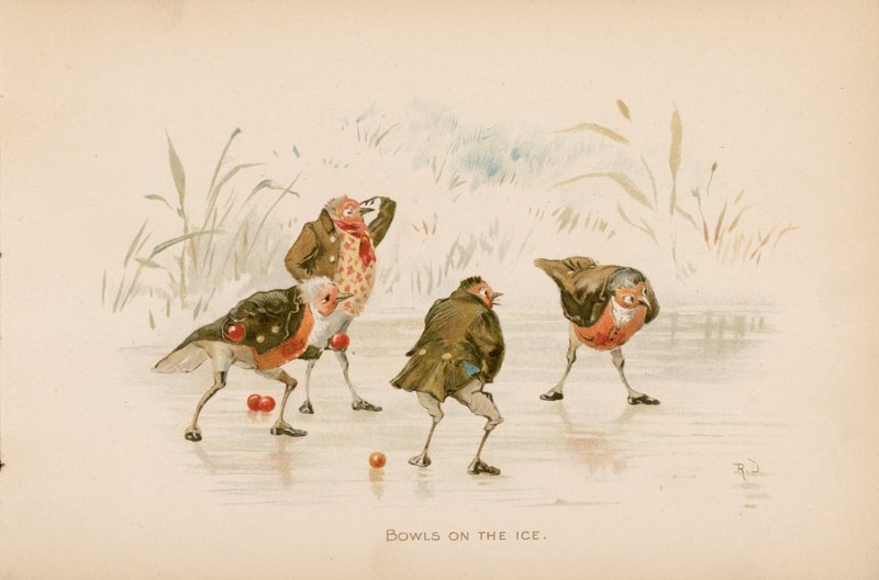 Illustration für Die Zweige oder Weihnachten in Ruddock Hall von Robert after Dudley