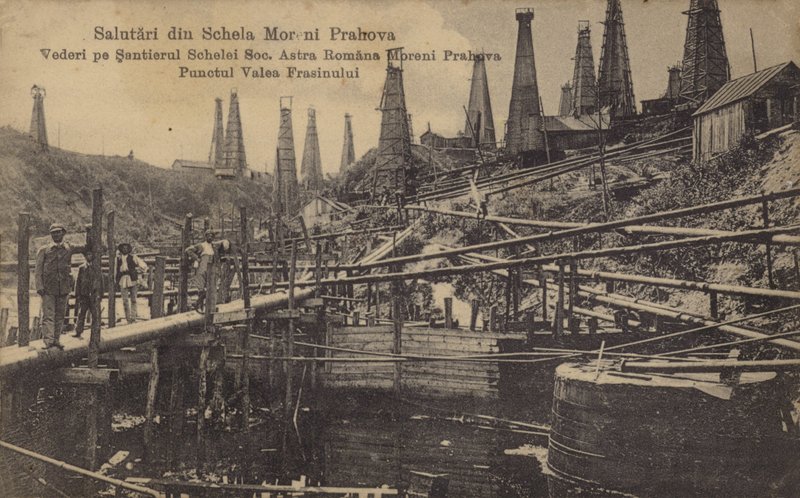 Ölquellen, Moreni, Rumänien von Romanian School