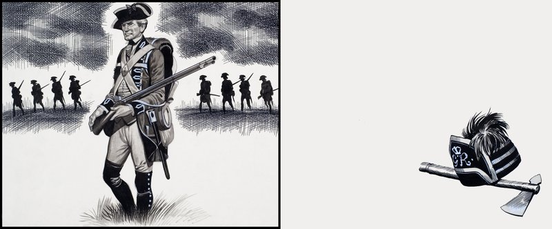 Britischer Soldat zur Zeit des Amerikanischen Unabhängigkeitskrieges von Ron Embleton