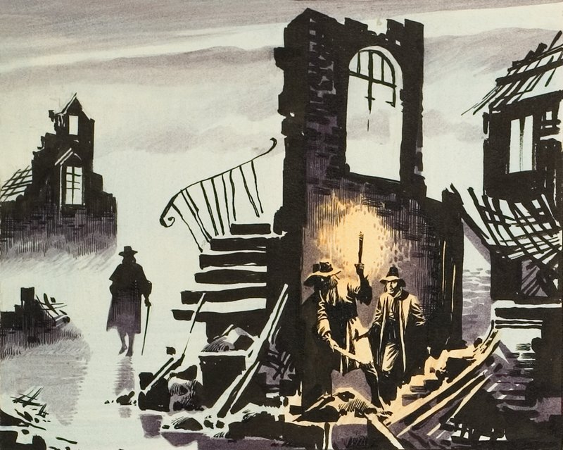 Großes Feuer von London von Ron Embleton