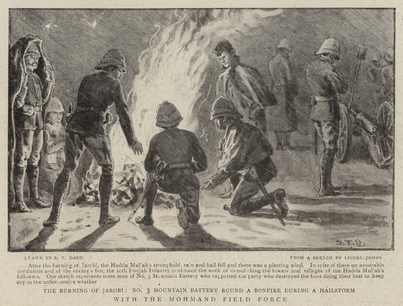 Mit der Mohmand-Feldtruppe von S.T. Dadd