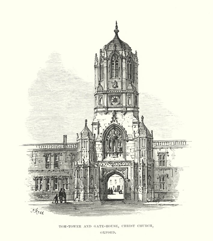 Tom-Tower und Torhaus, Christ Church, Oxford von Samuel Read