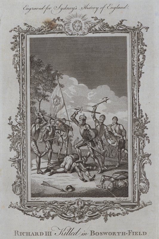 Richard III. getötet in der Schlacht von Bosworth von Samuel (after) Wale