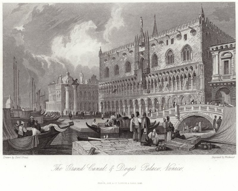 Der Große Kanal und der Dogenpalast von Samuel Prout