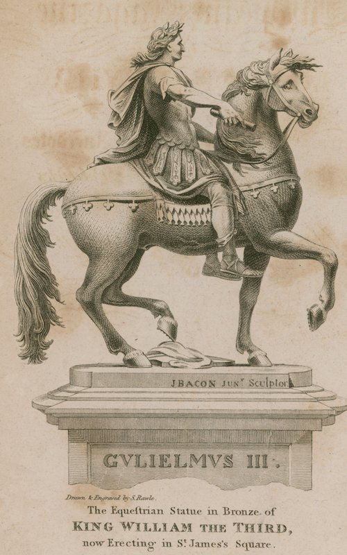 Statue von König Wilhelm III., jetzt errichtet auf dem St. James