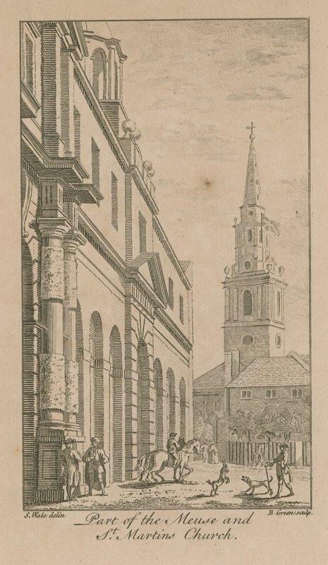 Teil der Maas und St. Martinskirche von Samuel Wale