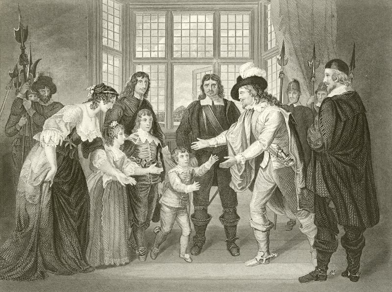 Das Interview von Charles I. mit seinen Kindern von Samuel Woodforde